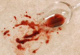 Carpet stains removal